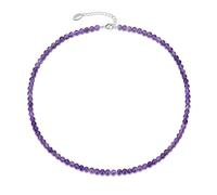 Philip Jones Collana con mini perline di ametista