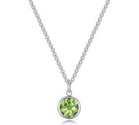 Philip Jones Collana in Cristallo Verde Chiaro Creata con Cristalli Zircondia®