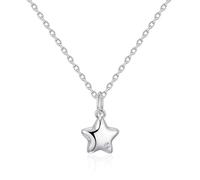 Philip Jones Collana per bambini in argento Sterling con stella creata con cristalli Zircondia