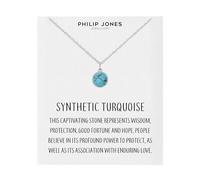 Philip Jones Collana Turchese Sintetico con Scheda Preventivo