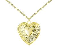 Philip Jones Medaglione a Forma di Cuore Placcato Oro