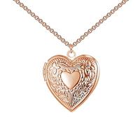 Philip Jones Medaglione Cuore Placcato Oro Rosa