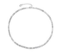 Philip Jones Mini perline con pietra di luna collana con pietre preziose, regolabile