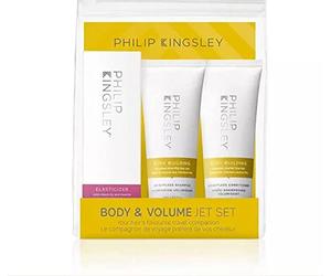 Philip Kingsley | Set da viaggio per la cura dei capelli corpo e volume | Contiene Elasticizer, Shampoo per il Body Building e Balsamo per il Body Building | 3 x 75ml