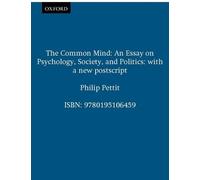Philip Pettit The Common Mind (Tascabile)