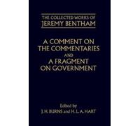 Philip Schofiel A Comment on the Commentaries and A Fragment (Copertina rigida)