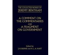 Philip Schofiel A Comment on the Commentaries and A Fragment (Copertina rigida)