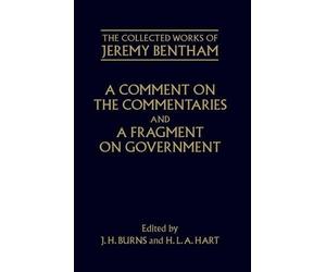 Philip Schofiel A Comment on the Commentaries and A Fragment (Copertina rigida)