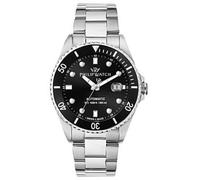 Philip Watch Caribe Diving R8223216009 Automatic Men's Watch - Black Dial, Stainless Steel Bracelet