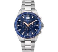 Philip Watch Caribe R8273607008 Men's Chronograph Watch - Stainless Steel, Blue Dial