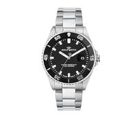 Philip Watch Orologio Uomo in Acciaio, Tempo, Data, Analogico, 42 mm, Collezione CARIBE SPORT, Idea Regalo Uomo