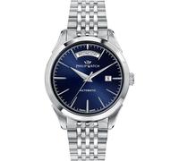 Philip Watch R8223217006 Roma Men's Watch - 41mm, Blue Dial, Automatic, Steel Bracelet
