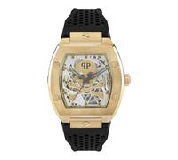 Philipp Plein, ,Accessories ,Uomo ,Nero ,ONE SIZE The $keleton Gold Rush Watch