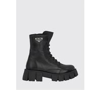 PHILIPP PLEIN Anfibi stringati in pelle a grana con suola carrarmato e tacco 38 Nero
