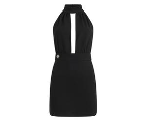 Philipp Plein - Backless Mini Dress Fatale - - Dresses - Donna - Nero - L