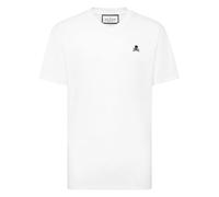 Philipp Plein - Basic V-Neck T-Shirt Skull - -Tops -Uomo -Bianco -2XL