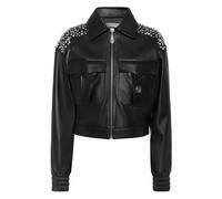 Philipp Plein - Boxy Cargo Bomber Deluxe Signature - - Jackets - Donna - Nero - M