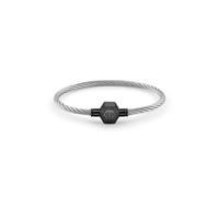 Philipp Plein Bracciale da uomo in acciaio inox IP Gun argento PLEIN ENIGMA