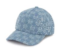 Philipp Plein - Cappellino da Baseball in Denim con Monogramma e Strass - - Accessories - unisex - Blu - ONE SIZE