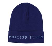 Philipp Plein - Cappello Lana Logo - - Accessories - Uomo - Blu - ONE SIZE