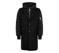 Philipp Plein - Single Breast Hooded Coat - - Coats - Uomo - Nero - XL