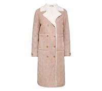 Philipp Plein - Cappotto Lungo in Pelle Shearling con Monogramma - - Coats - Donna - Beige - XL