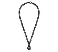 Philipp Plein Uomo Collana In Acciaio IP Nero PLEIN ICON CHAIN PJ9EA12