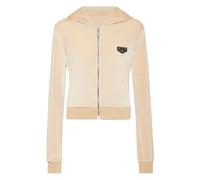 Philipp Plein - Chenille Hoodie Sweatjacket Skull - - Sweatshirts & Hoodies - Donna - Beige - XL