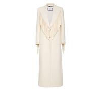 Philipp Plein, ,Coats ,Donna ,Beige ,M Fringes Long Coat