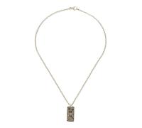 Philipp Plein Collana da uomo in acciaio inox argento Plein Tag PJ0AA17NU