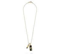 Philipp Plein Collana da uomo in acciaio inox IP Gold Plein Bullet PJGGA03NU