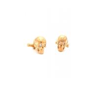 Philipp Plein - Cufflinks IP 3D Skull - - Accessories - Uomo - Giallo - ONE SIZE
