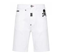 Philipp Plein - Denim Formentera Shorts - - Shorts - Uomo - Bianco - W33