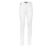 Philipp Plein - Denim High Waist Biker - - Jeans - Donna - Bianco - W30
