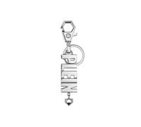 Philipp Plein Donna Ciondolo Charm Acciaio Inox Argento Keychain PJFEA12KU