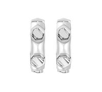 Philipp Plein Donna Orecchini a Cerchio Acciaio Inox Argento The Polso PJ1EA21EU