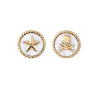 Philipp Plein - Orecchini a lobo - - Accessories - Donna - Giallo - ONE SIZE