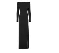 Philipp Plein, ,Dresses ,Donna ,Nero ,S Abito Lungo a Maniche Lunghe Fatale