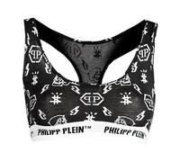 Philipp Plein - Elegante Set Bralette con Stampa Logo - - Tops - Donna - Nero - S