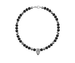 Philipp Plein - Elite Onyx Beads Necklace - - Accessories - Uomo - Nero - ONE SIZE