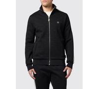 PHILIPP PLEIN Felpa in misto cotone con zip e logo XL Nero
