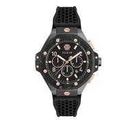 Philipp Plein Full $KELETON ROYAL Orologio analogico automatico in silicone da uomo, Sw/Sw/Rose - Pwpra0524, Cinghia