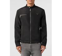 PHILIPP PLEIN Giacca biker in nylon con collo alto e chiusura a zip 3XL Nero