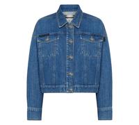 Philipp Plein - Giacca Corta in Denim con Frange di Cristalli - - Jackets - Donna - Blu - M