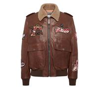 Philipp Plein - Giacca da aviatore Beers in nappa e shearling - - Jackets - Uomo - Marrone - XL