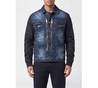 Philipp Plein - Composed Denim Zip Jacket College - - Jackets - Uomo - Blu - 2XL