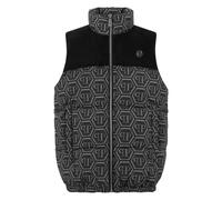 Philipp Plein - Gilet corto Monogram - - Jackets - Uomo - Nero - L