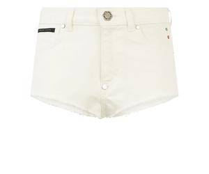 Philipp Plein - Hot Pants Basic - - Shorts - Donna - Bianco - W30