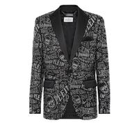 Philipp Plein, ,Jackets ,Uomo ,Nero ,2XL Velvet Blazer Lord fit Skull with Crystals
