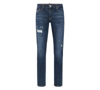 Philipp Plein - Jeans Destroyed Super Straight Cut - - Jeans - Uomo - Blu - W33